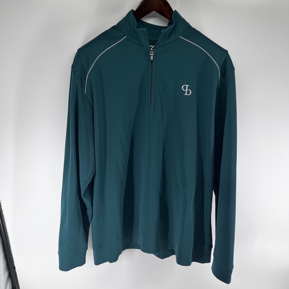 Cutter and Buck Green XXL Mens 1/4 zip‎ Golf Pullover